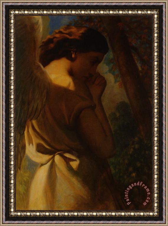 Theodore Chasseriau The Angel Framed Painting