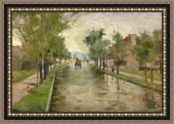 Theodore Clement Steele 16th & Pennsylvania Streets Framed Painting