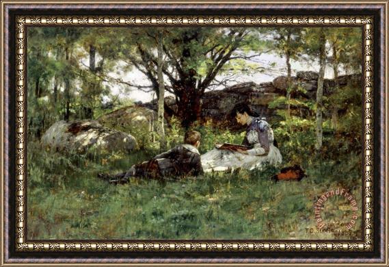 Theodore Clement Steele A June Idyl Framed Print