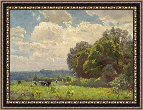 Theodore Clement Steele A Midsummer Idyll at Noon Framed Painting