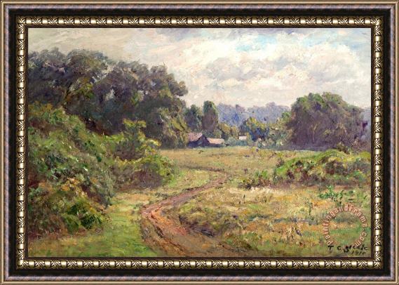 Theodore Clement Steele A Summer Day Framed Print