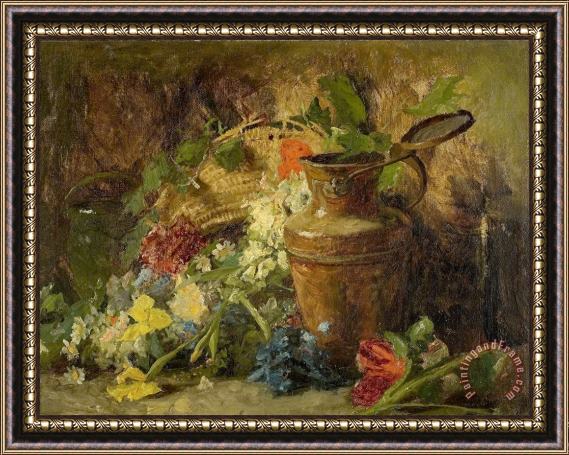 Theodore Clement Steele Flowers And Vase Framed Print