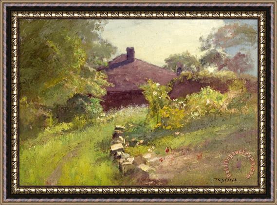 Theodore Clement Steele Lane Among The Trees to The House Framed Print