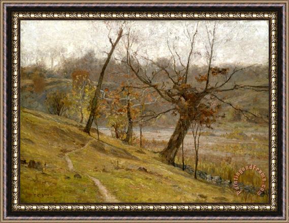 Theodore Clement Steele The Bloom of The Grape Framed Print