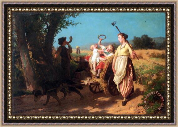 Theodore Gerard The Center of Attention Framed Painting
