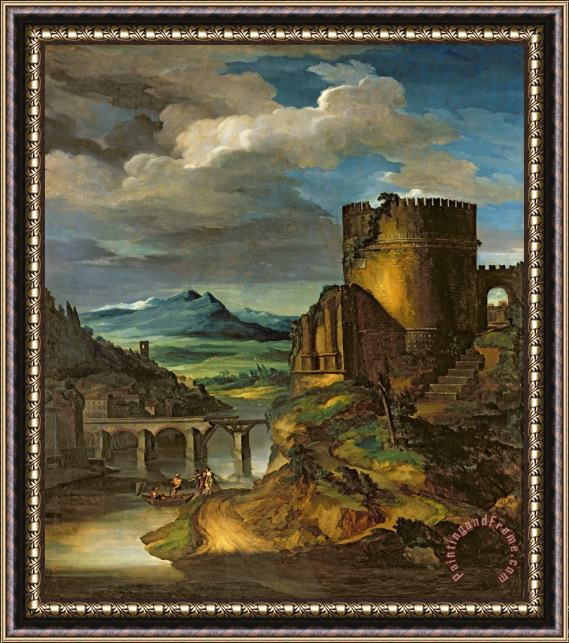 Theodore Gericault Landscape with a Tomb Framed Print