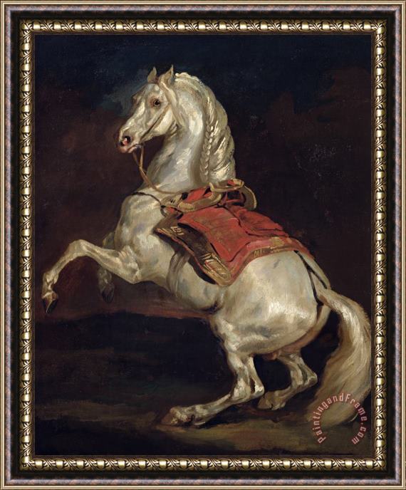 Theodore Gericault Napoleon's Stallion Tamerlan Framed Painting