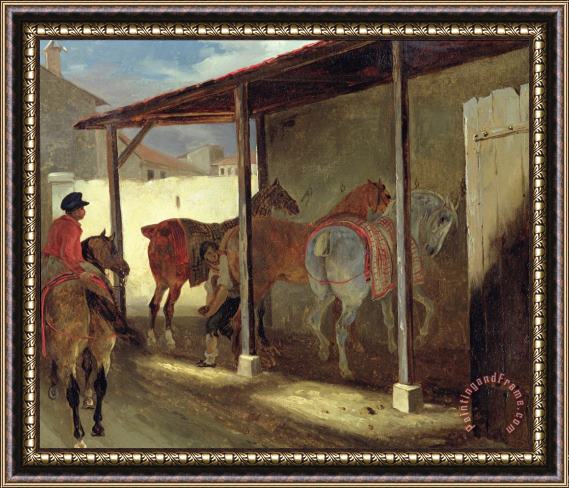 Theodore Gericault The Barn of Marechal-Ferrant Framed Painting