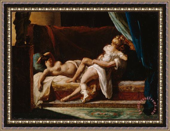 Theodore Gericault Three Lovers Framed Painting