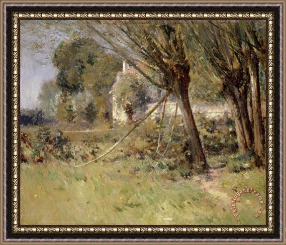 Theodore Robinson Willows Framed Painting