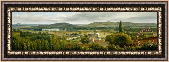Theodore Rousseau Panoramic View of The Ile De France Framed Print