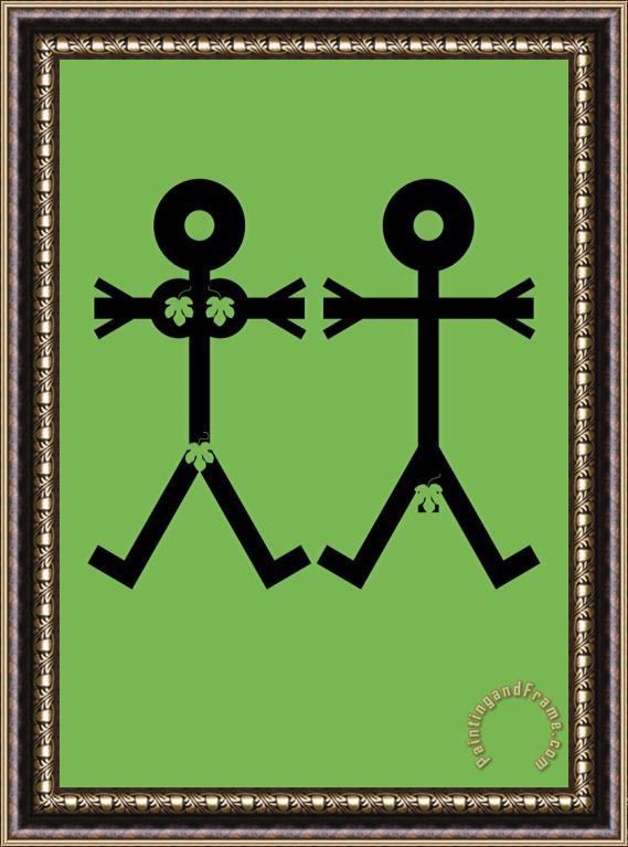 Thisisnotme Adam And Eve Icon Framed Painting