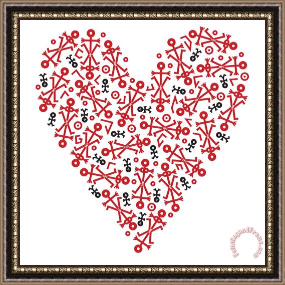 Thisisnotme Heart Icon Framed Painting