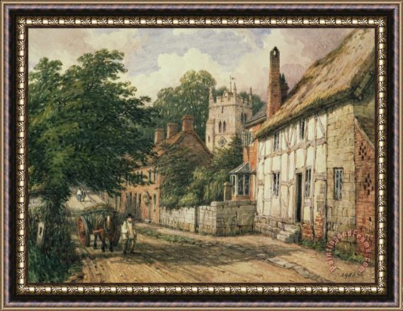 Thomas Baker Cubbington in Warwickshire Framed Painting