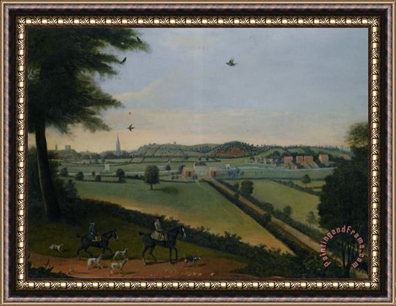 Thomas Bardwell A Prospect of Trowse Hall Norwich Framed Painting