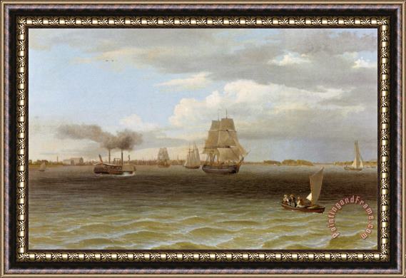 Thomas Birch Philadelphia Harbor Framed Print