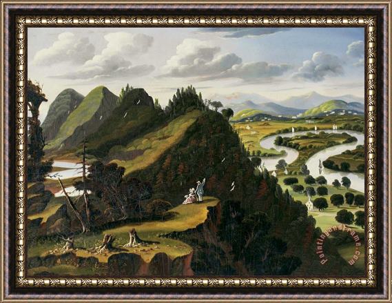 Thomas Chambers View From Mount Holyoke Framed Print
