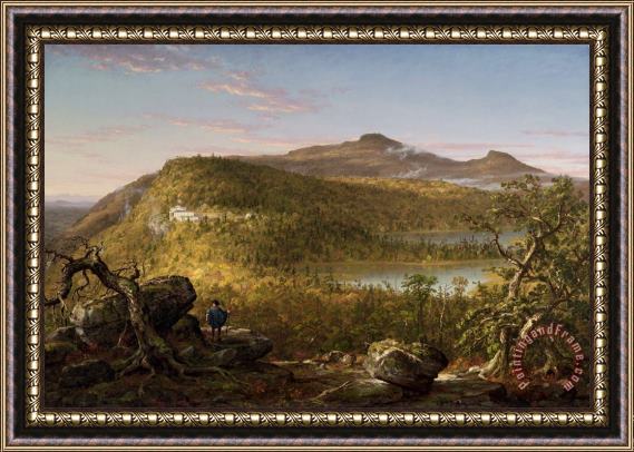 Thomas Cole A View of The Two Lakes And Mountain House, Catskill Mountains, Morning Framed Print