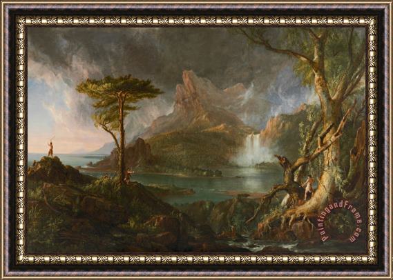 Thomas Cole A Wild Scene Framed Painting