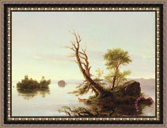 Thomas Cole American Lake Scene Framed Print