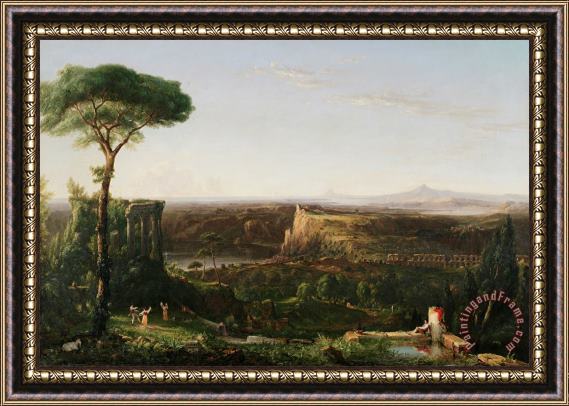 Thomas Cole Italian Scene Composition Framed Painting