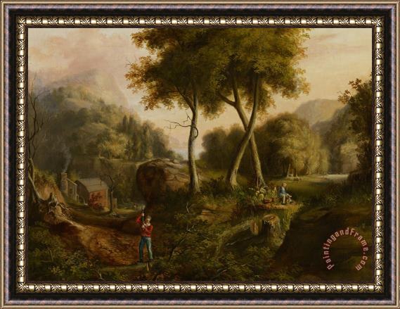 Thomas Cole Landscape Framed Painting