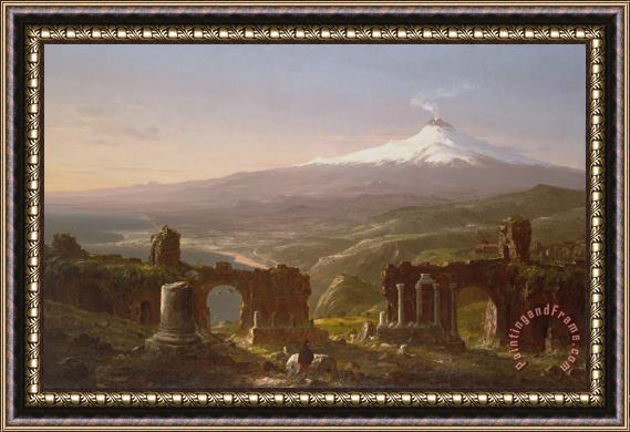 Thomas Cole Mount Etna From Taormina, 1843 Framed Painting