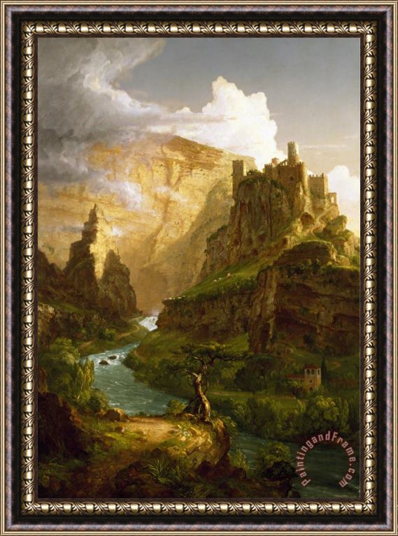 Thomas Cole The Fountain of Vaucluse Framed Painting