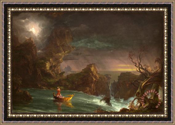 Thomas Cole The Voyage of Life: Manhood Framed Painting