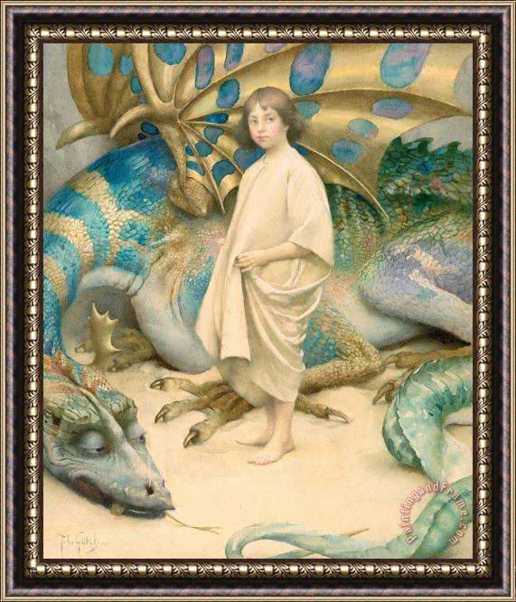 Thomas Cooper Gotch The Child in the World Framed Painting