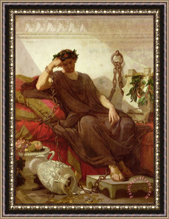 Thomas Couture Damocles Framed Print