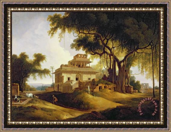 Thomas Daniell Ruins of the Naurattan Framed Painting