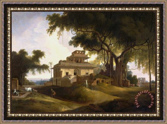 Thomas Daniell Ruins of The Naurattan, Sasaram, Bihar Framed Painting