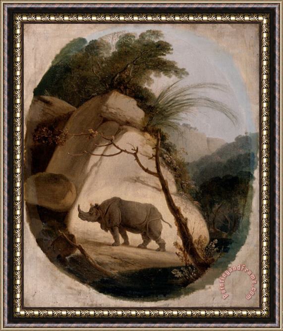 Thomas Daniell The Indian Rhinoceros Framed Painting