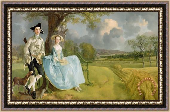 Thomas Gainsborough Mr and Mrs Andrews Framed Painting
