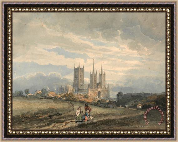 Thomas Girtin Lincoln Cathedral Framed Painting