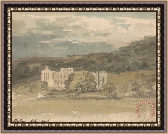 Thomas Girtin Rievaulx Abbey, Yorkshire Framed Painting