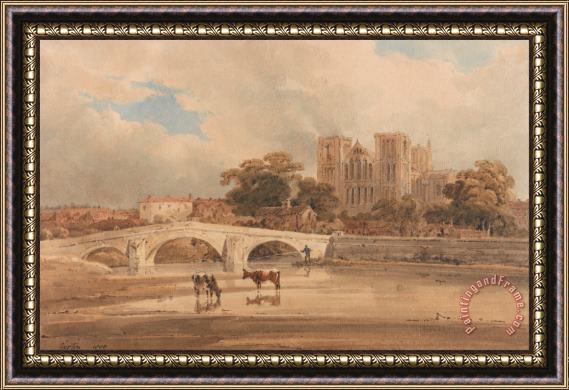 Thomas Girtin Ripon Minster, Yorkshire Framed Painting