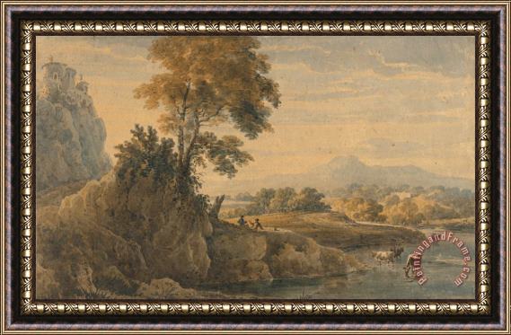 Thomas Girtin Romantic Landscape Framed Painting