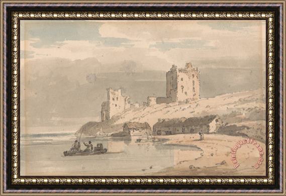 Thomas Girtin Ruins on The Coast Framed Painting