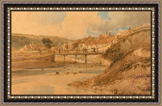 Thomas Girtin Sandsend, Yorkshire Framed Painting