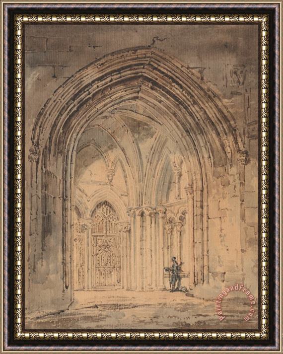 Thomas Girtin St. Alban's Cathedral, Hertfordshire Framed Print
