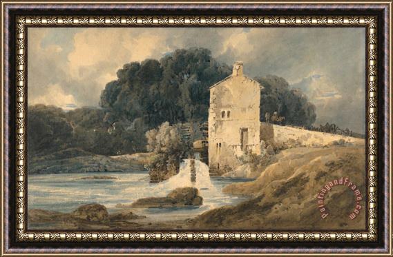 Thomas Girtin The Abbey Mill, Knaresborough Framed Painting