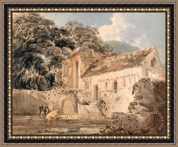 Thomas Girtin Valle Crucis Abbey, Denbighshire Framed Print