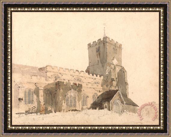 Thomas Girtin Writtle Church, Essex Framed Print