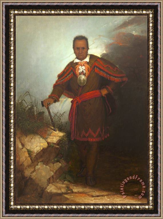 Thomas Hicks Red Jacket (sagoyewatha) Framed Painting