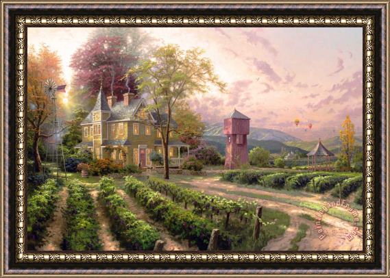 Thomas Kinkade Abundant Harvest Framed Painting