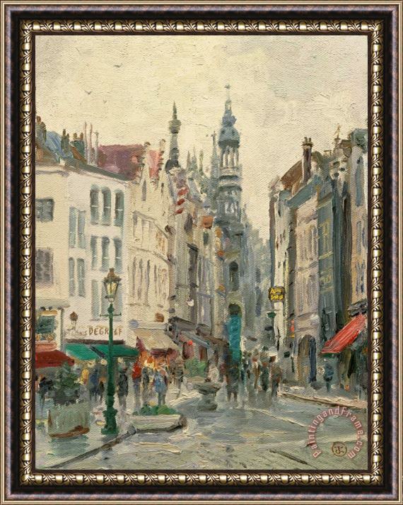 Thomas Kinkade Brussels Framed Painting