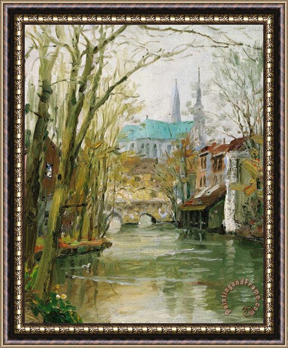 Thomas Kinkade Chartres Framed Painting