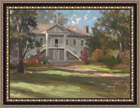 Thomas Kinkade Colton Hall, Monterey Framed Painting